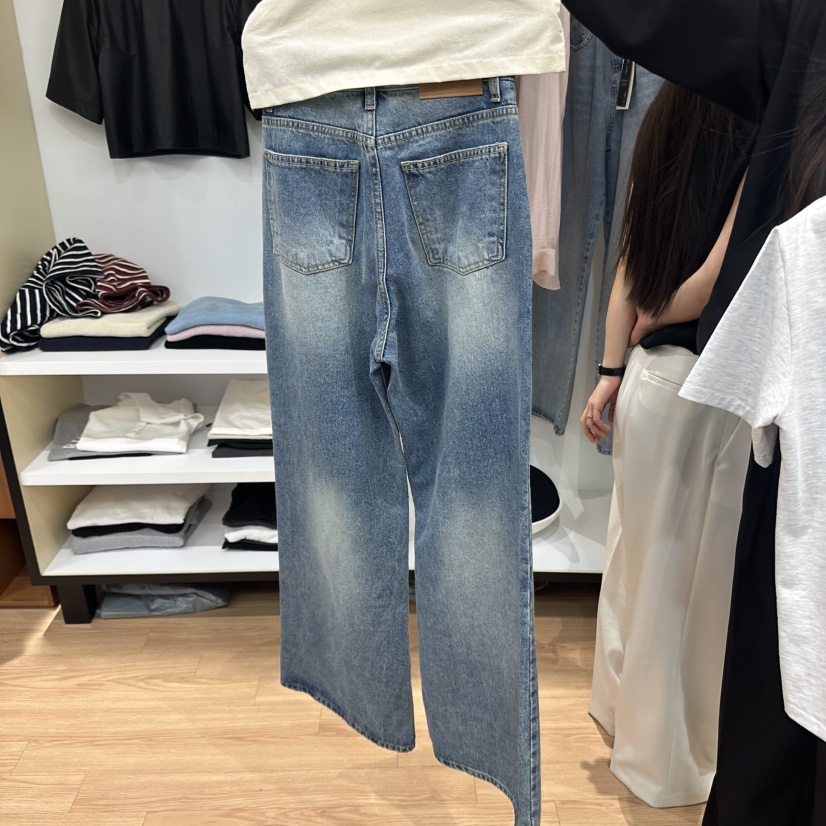 MUYBIEN韓國直郵㊣女裝新款推薦職業休閑25春夏時尚熱賣牛仔褲MUYBIEN牛仔褲