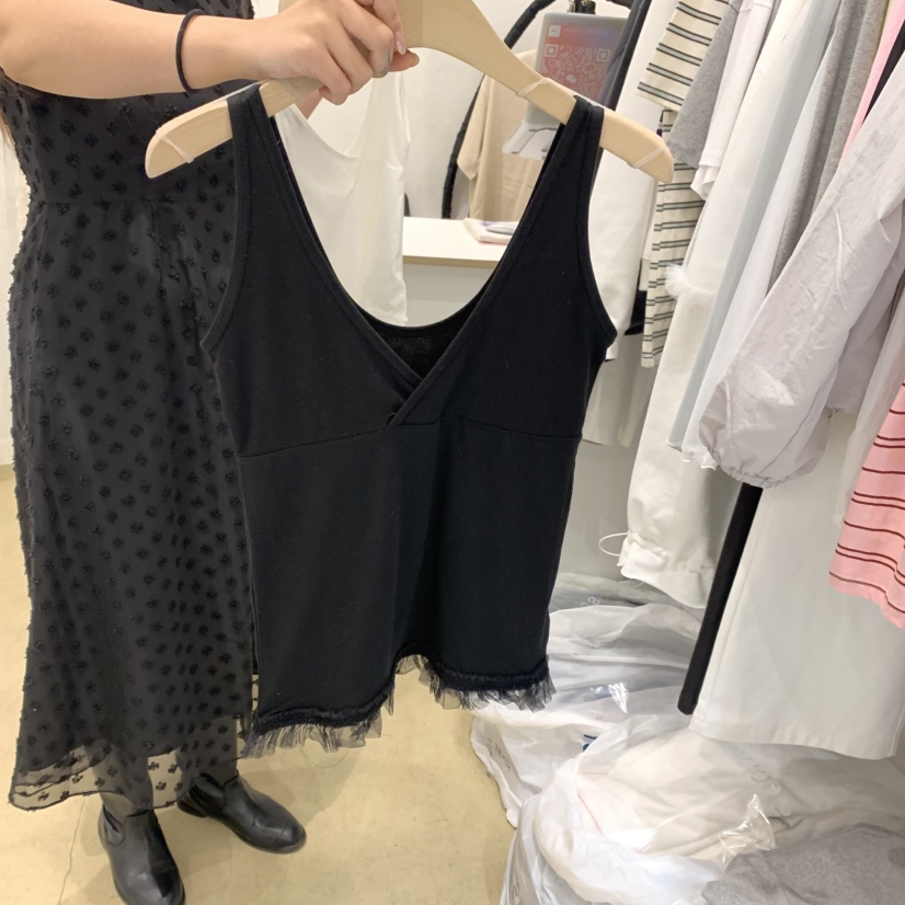 MUNSELL韓國直郵㊣東大門實拍女裝新品職業時尚熱賣吊帶背心MUNSELL吊帶/背心圖色2