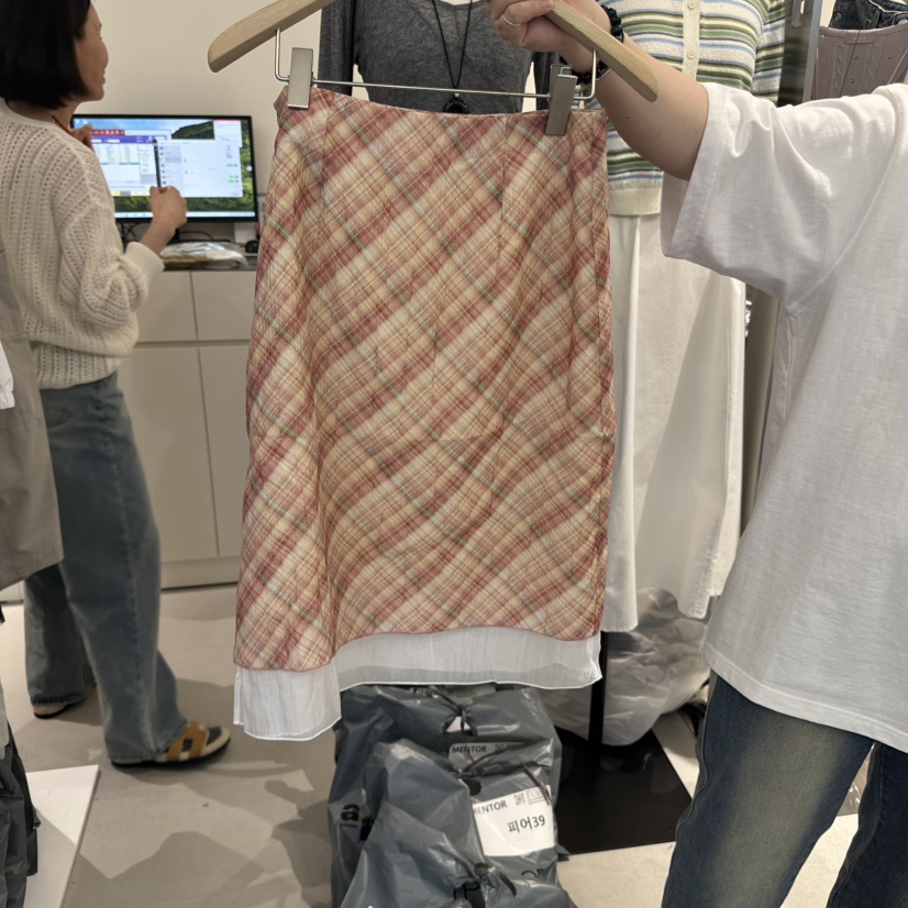 MENTOR直郵韓國代購㊣女裝新款人氣推薦職業25春夏休閑長裙MENTOR長裙