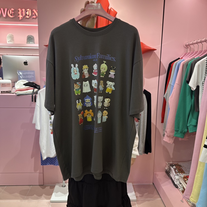LOVE PINK韓國直郵㊣東大門實拍女裝新品職業時尚熱賣人氣T恤LOVE PINKT恤圖色2