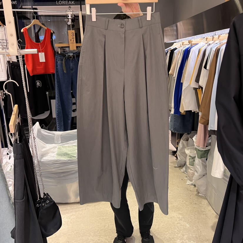 BANY ANCO韓國㊣直郵東大門代購女裝新品休閑25春夏休閑褲BANY ANCO休閑褲圖色2