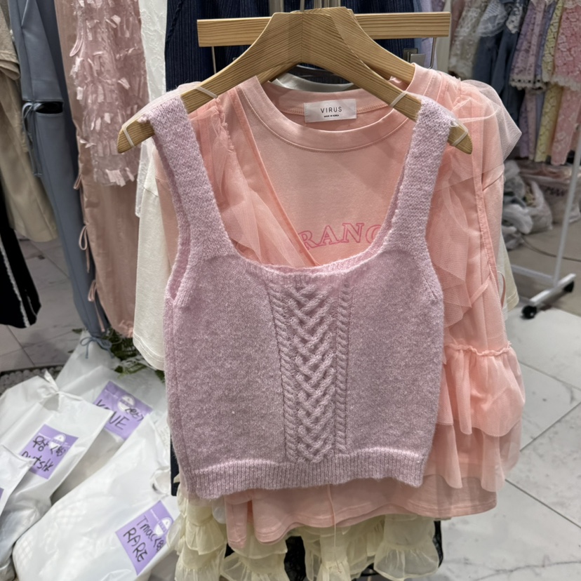 VIRUS韓國㊣直郵東大門代購女裝新款25春夏熱賣人氣吊帶背心VIRUS吊帶/背心