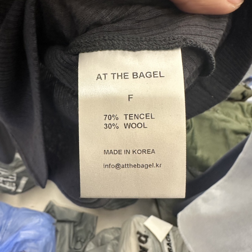 AT THE BAGEL韓國直郵㊣東大門實拍女裝新品時尚休閑25春夏T恤AT THE BAGELT恤