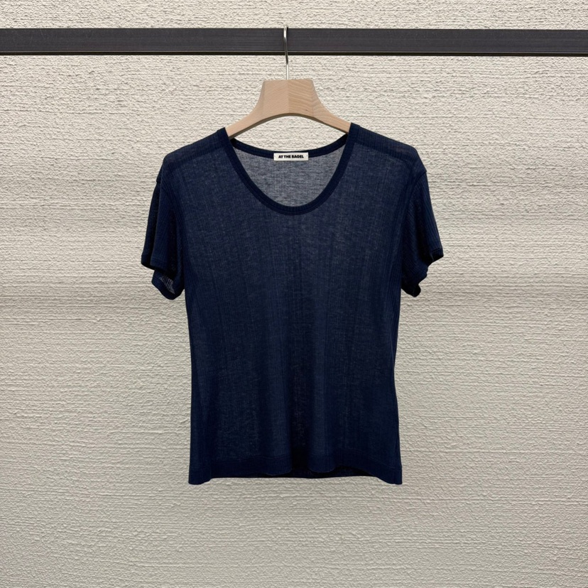 AT THE BAGEL韓國直郵㊣東大門實拍女裝新品時尚休閑25春夏T恤AT THE BAGELT恤圖色3