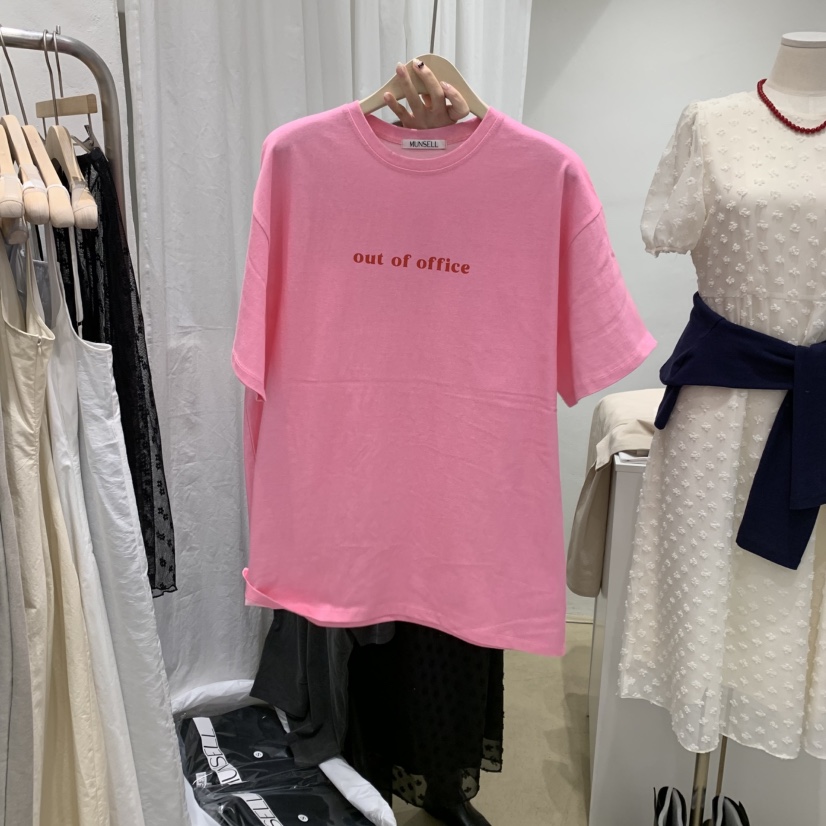 MUNSELL韓國直郵㊣女裝新品推薦人氣時尚職業休閑25春夏T恤MUNSELLT恤圖色3