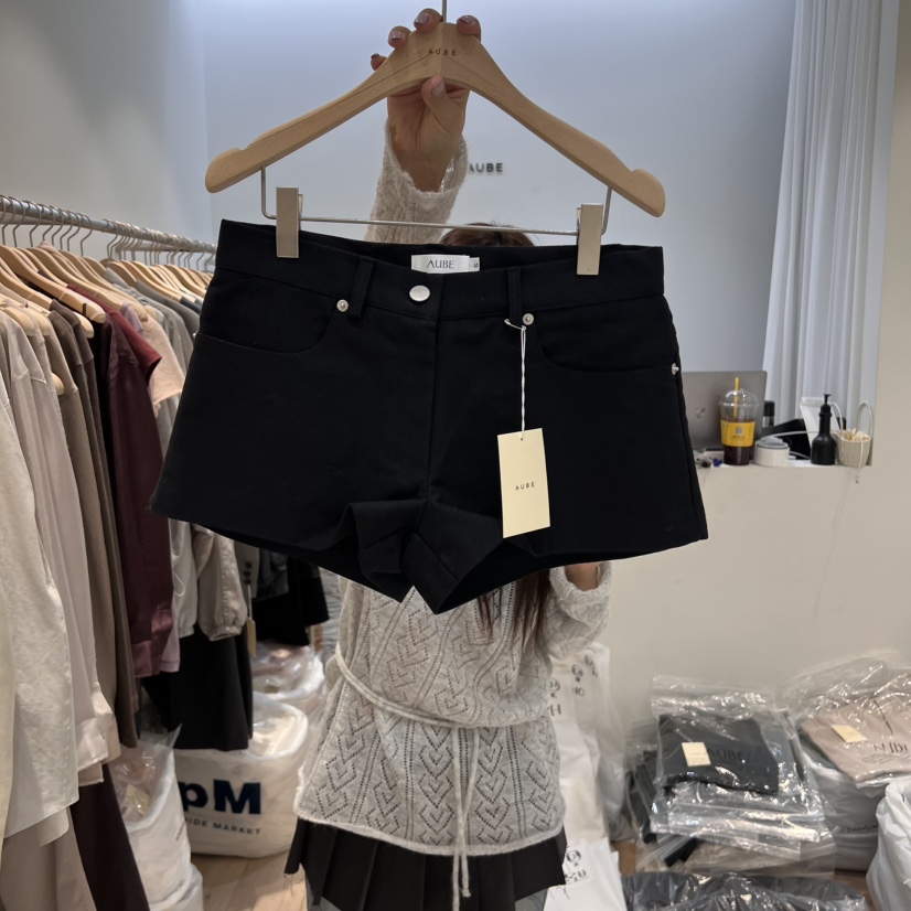 AUBE直郵韓國代購㊣女裝新款職業人氣25春夏熱賣推薦時尚短褲AUBE短褲圖色2