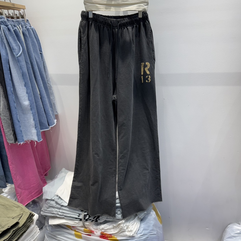 空韓國直郵㊣女裝新款休閑時尚25春夏人氣職業推薦熱賣休閑褲WASHBLUE休閑褲圖色3