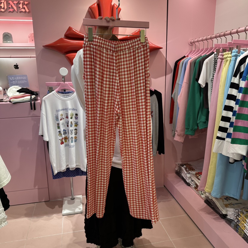 LOVE PINK直郵韓國代購㊣女裝新品25春夏推薦人氣熱賣休閑褲LOVE PINK休閑褲