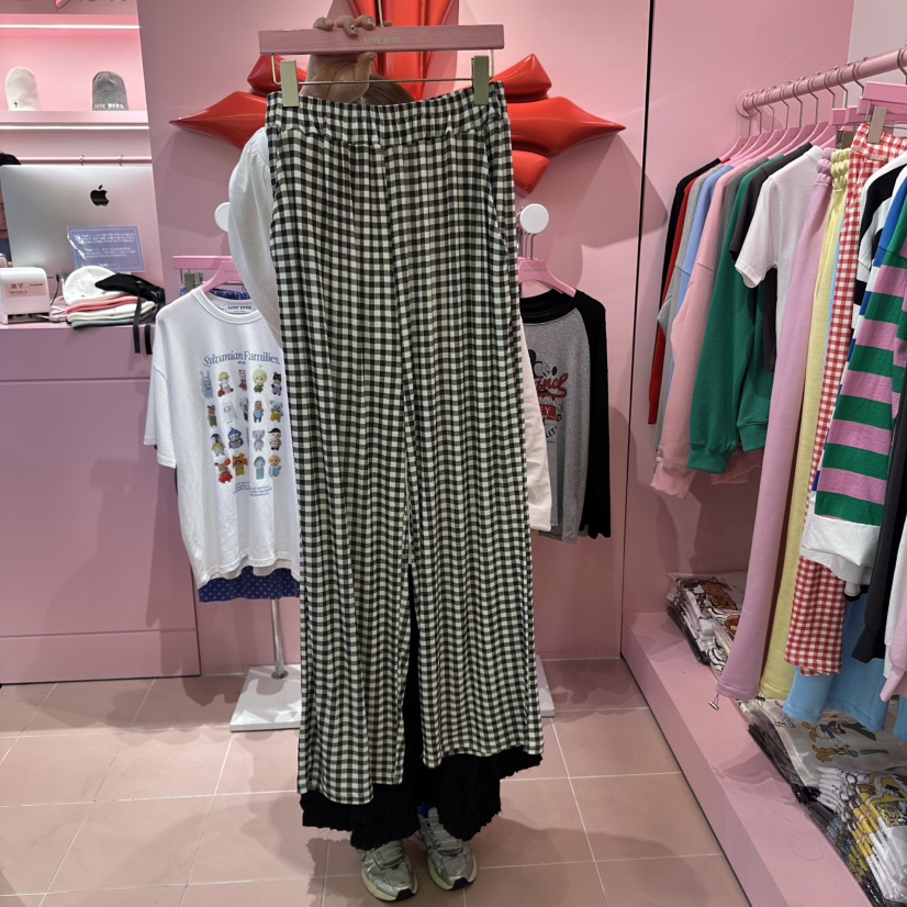 LOVE PINK直郵韓國代購㊣女裝新品25春夏推薦人氣熱賣休閑褲LOVE PINK休閑褲圖色2