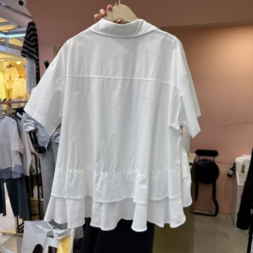 MARILYN直郵韓國代購㊣女裝新品職業人氣推薦休閑襯衫蕾絲衫MARILYN襯衫/蕾絲衫