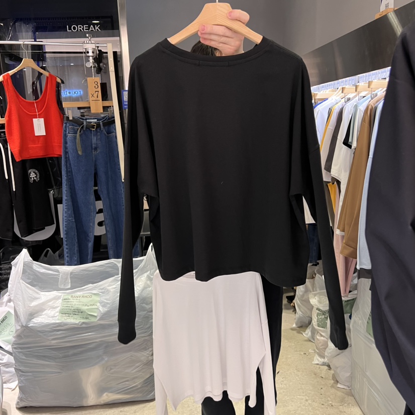 BANY ANCO韓國㊣直郵東大門代購女裝新品職業時尚推薦長袖T恤BANY ANCO長袖T恤