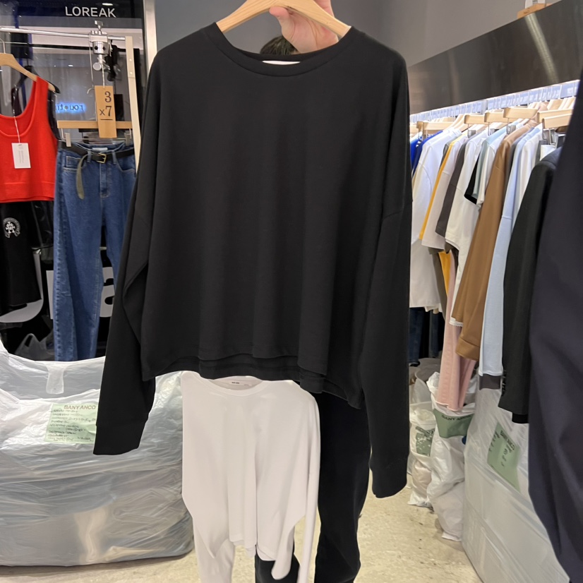 BANY ANCO韓國㊣直郵東大門代購女裝新品職業時尚推薦長袖T恤BANY ANCO長袖T恤圖色2