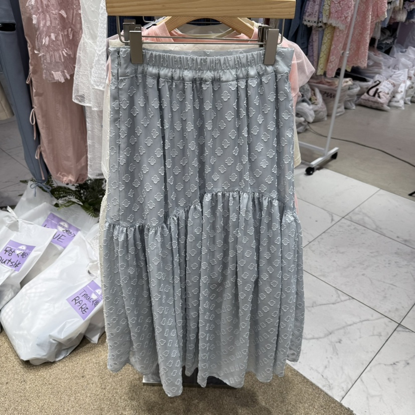 VIRUS韓國直郵㊣女裝新品休閑人氣推薦時尚半身裙中短裙蝴蝶結VIRUS半身裙/中短裙