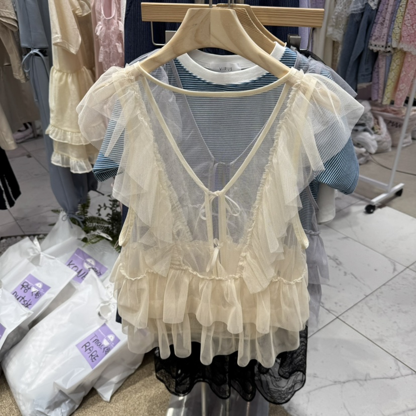 VIRUS韓國㊣直郵東大門代購女裝新款休閑職業吊帶背心不含內搭VIRUS吊帶/背心