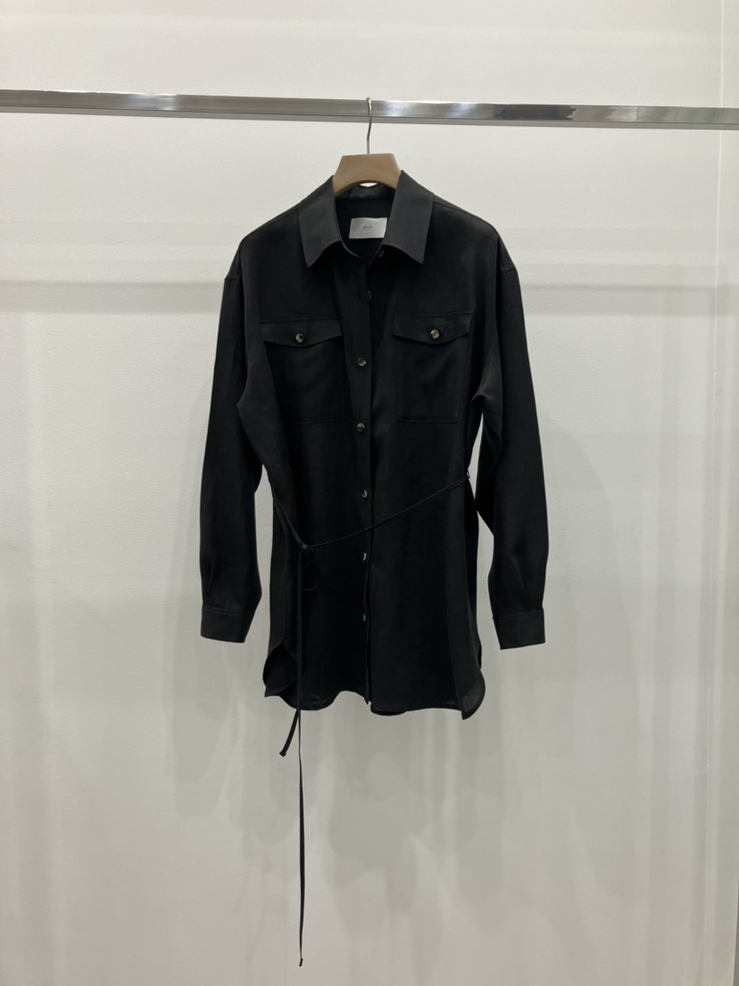 ARVE韓國㊣直郵東大門代購女裝新品職業襯衫蕾絲衫兩個口袋含腰繩ARVE襯衫/蕾絲衫圖色2