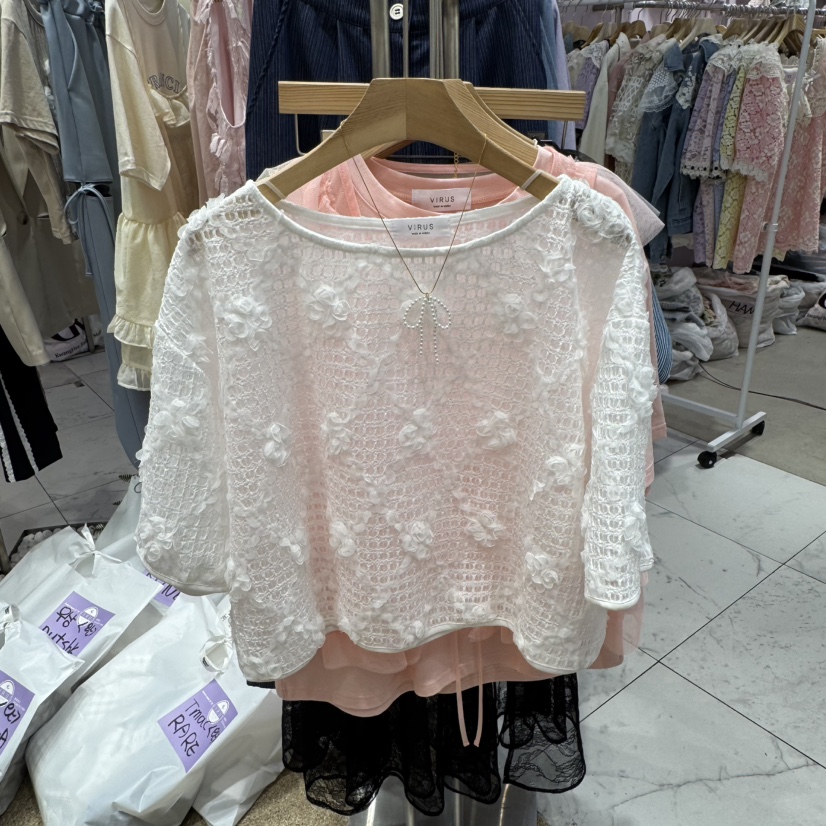 VIRUS韓國㊣直郵東大門代購女裝新品推薦職業25春夏休閑T恤VIRUST恤