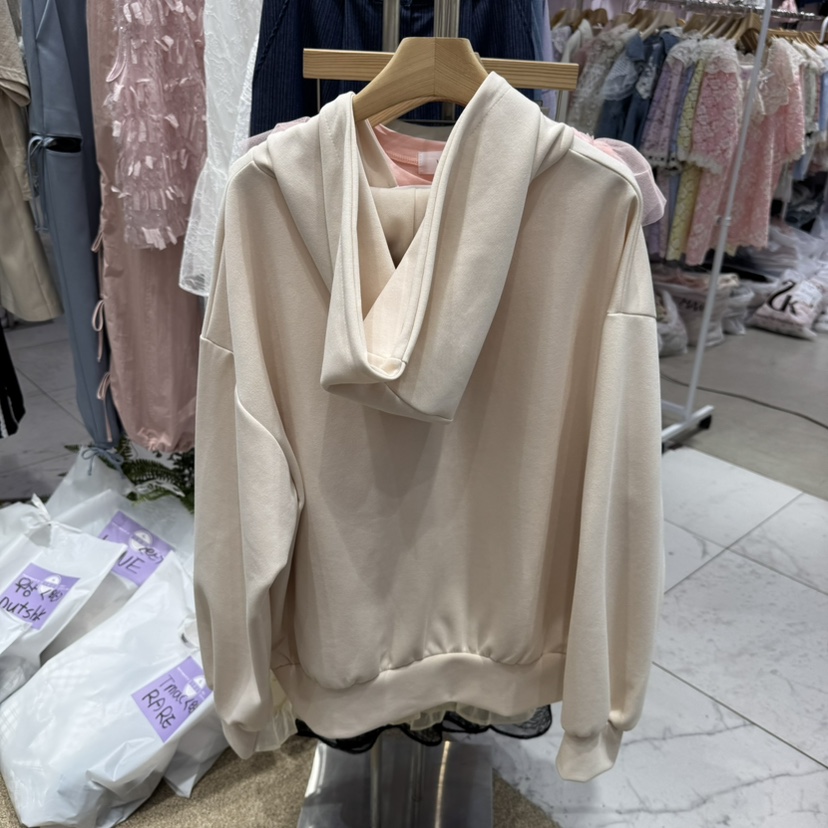 VIRUS韓國直郵㊣東大門實拍女裝新款時尚熱賣25春夏衛衣兜帽VIRUS衛衣