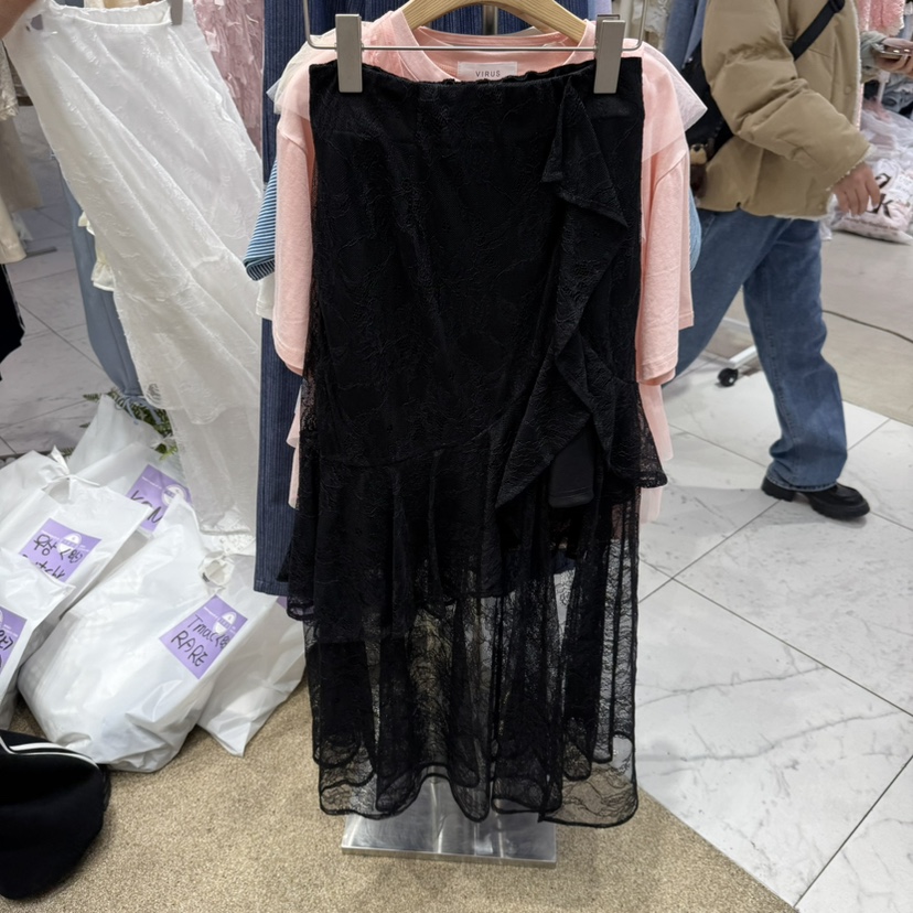VIRUS韓國直郵㊣女裝新品職業熱賣休閑時尚人氣半身裙中短裙VIRUS半身裙/中短裙圖色2
