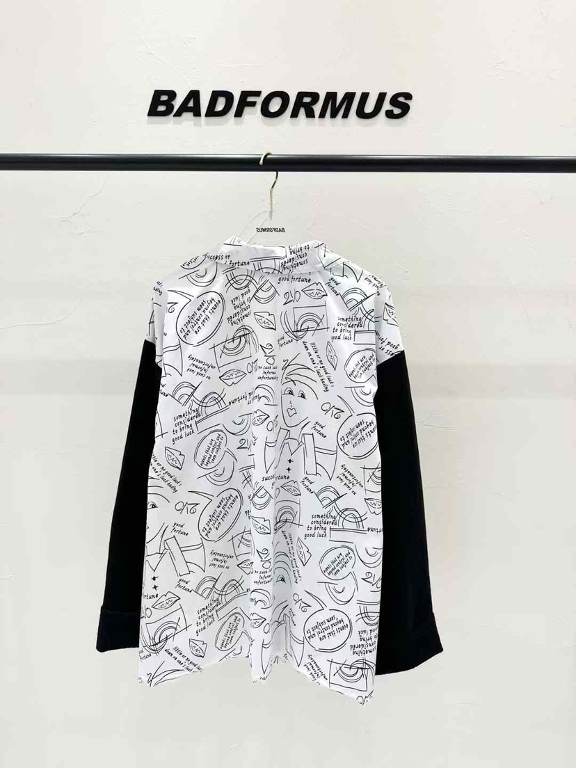 BADFORMUS直郵韓國代購㊣女裝新款時尚職業25春夏襯衫蕾絲衫BADFORMUS襯衫/蕾絲衫
