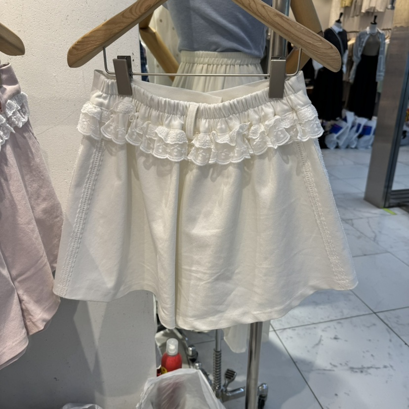 PIT A PAT韓國㊣直郵東大門代購女裝新品職業短褲拉鏈蕾絲PIT A PAT短褲