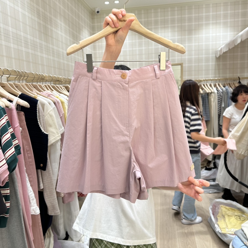 OURMOMENT韓國直郵㊣女裝新品25春夏時尚熱賣職業休閑推薦短褲OURMOMENT短褲圖色1