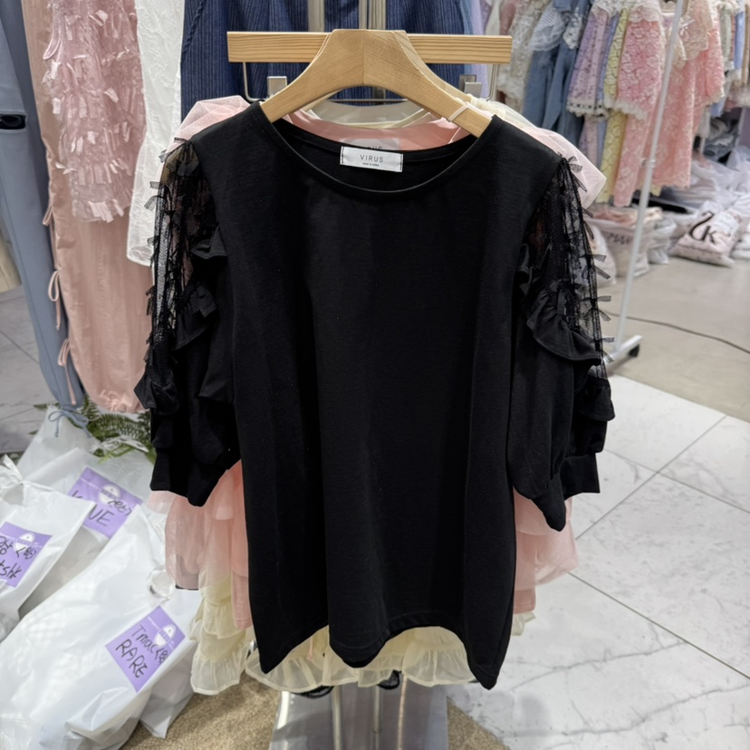 VIRUS韓國直郵㊣女裝新品職業人氣推薦熱賣時尚25春夏休閑T恤VIRUST恤圖色2