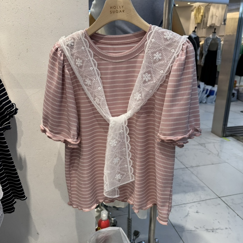 PIT A PAT韓國直郵㊣東大門實拍女裝新品休閑25春夏時尚T恤PIT A PATT恤圖色1