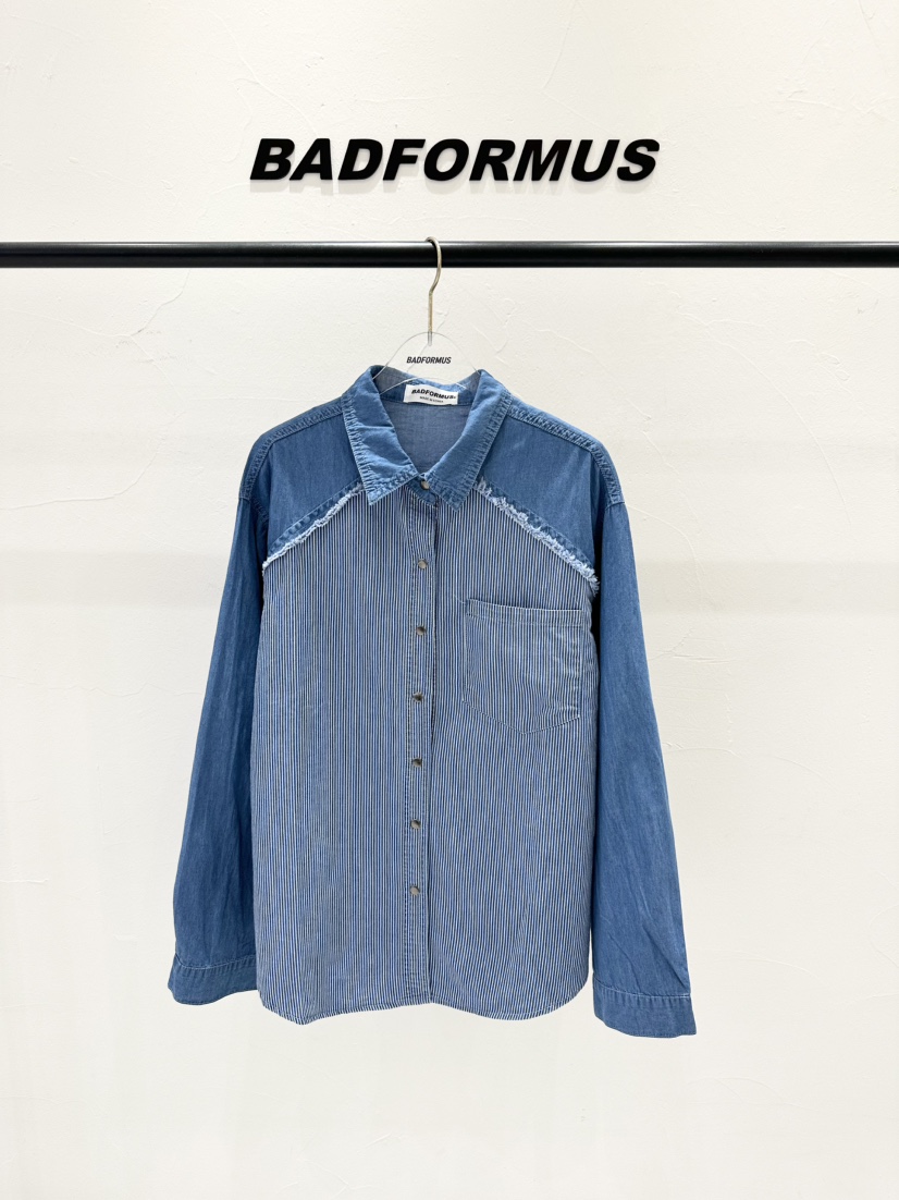 BADFORMUS韓國直郵㊣女裝新品時尚推薦熱賣職業25春夏襯衫蕾絲衫BADFORMUS襯衫/蕾絲衫圖色2