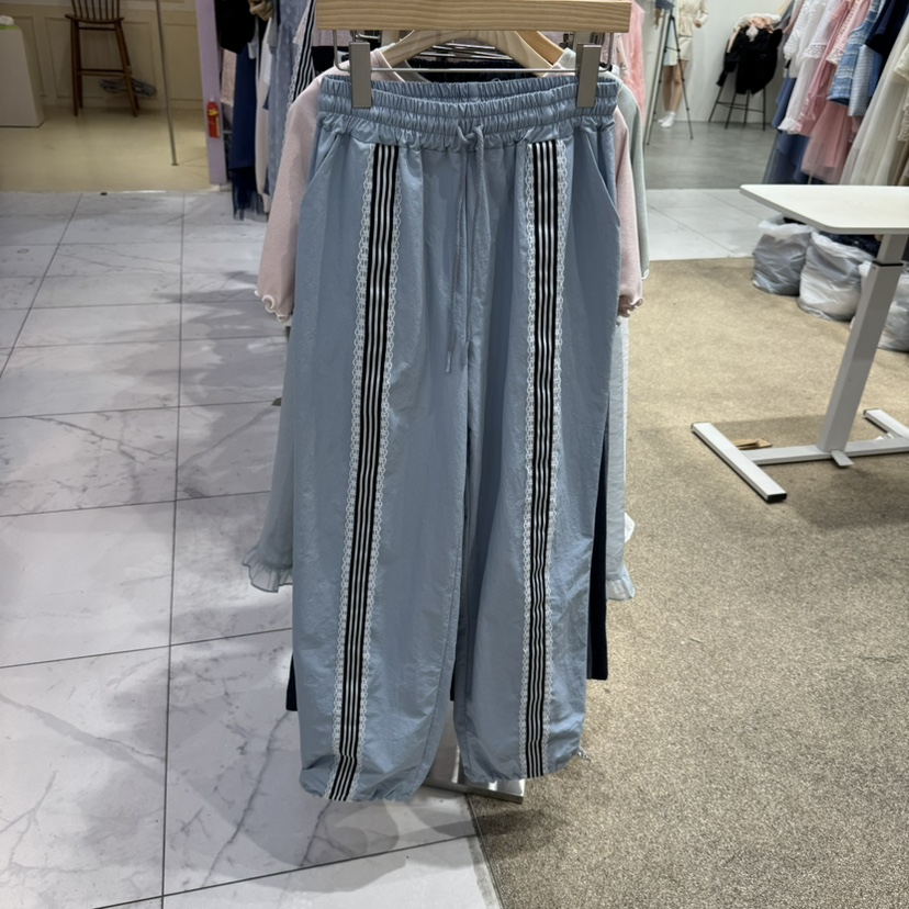 VIRUS韓國直郵㊣東大門實拍女裝新品熱賣25春夏休閑褲連帽衫VIRUS休閑褲