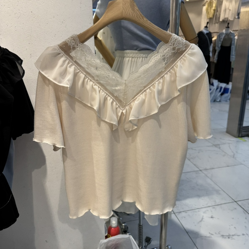 PIT A PAT韓國㊣直郵東大門代購女裝新品職業25春夏襯衫蕾絲衫PIT A PAT襯衫/蕾絲衫