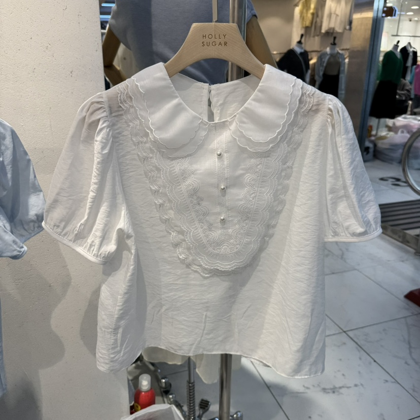 PIT A PAT直郵韓國代購㊣女裝新款熱賣推薦職業襯衫蕾絲衫PIT A PAT襯衫/蕾絲衫圖色1