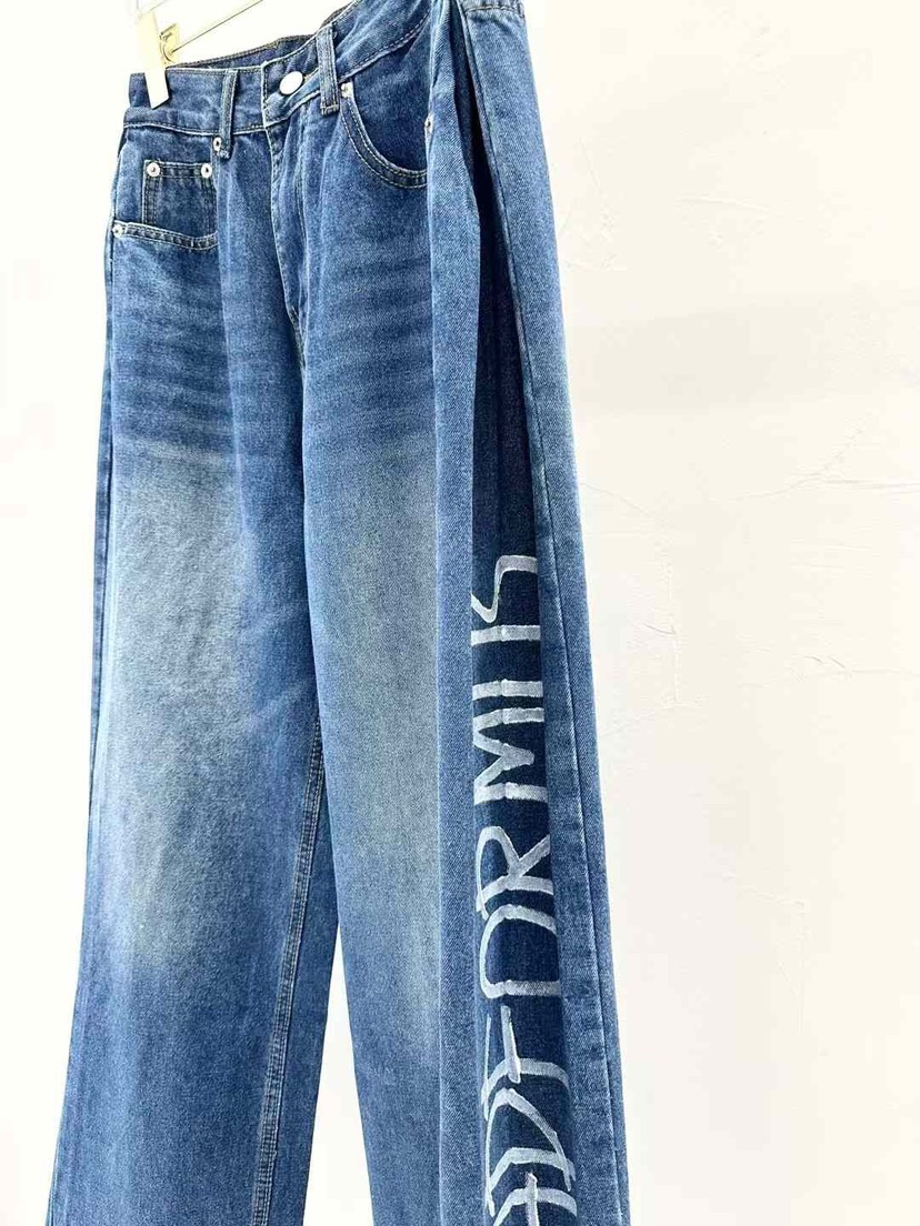 BADFORMUS韓國直郵㊣東大門實拍女裝新品25春夏職業休閑牛仔褲BADFORMUS牛仔褲
