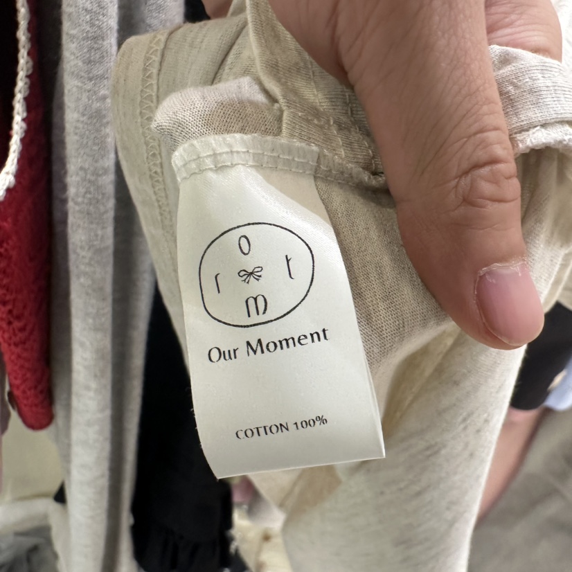 OURMOMENT韓國㊣直郵東大門代購女裝新款時尚職業25春夏T恤OURMOMENTT恤