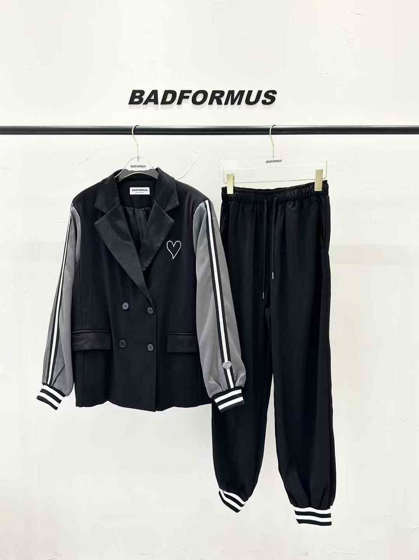 BADFORMUS韓國㊣直郵東大門代購女裝新款時尚熱賣推薦套裝套裝BADFORMUS套裝圖色2