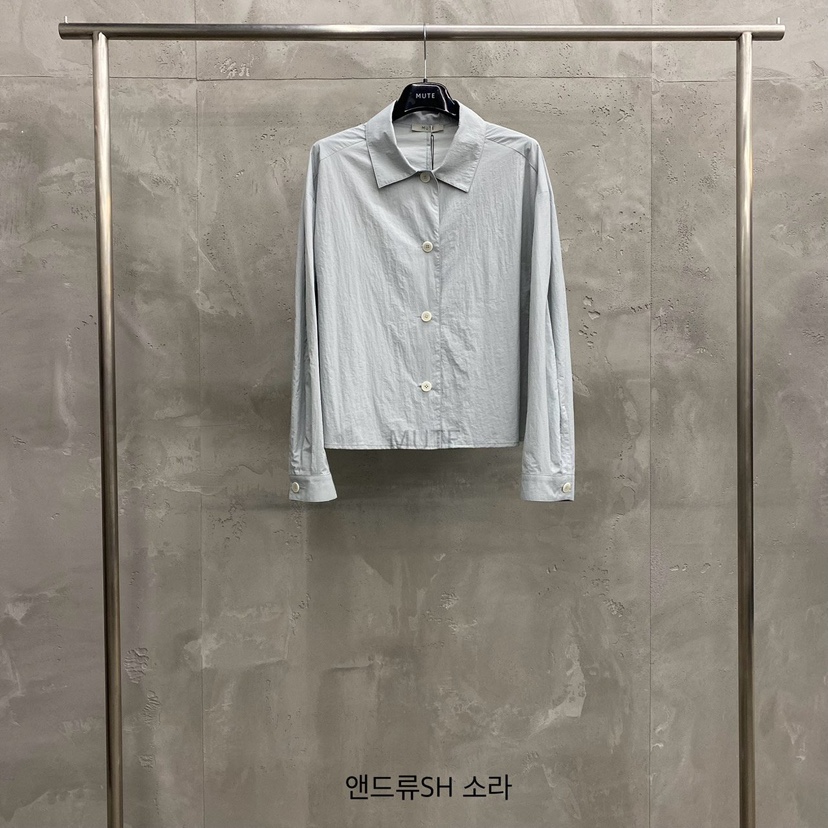 MUTE-P直郵韓國代購㊣女裝新款職業25春夏推薦休閑襯衫蕾絲衫MUTE襯衫/蕾絲衫