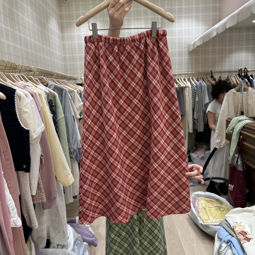 OURMOMENT直郵韓國代購㊣女裝新款時尚熱賣推薦25春夏休閑長裙OURMOMENT長裙