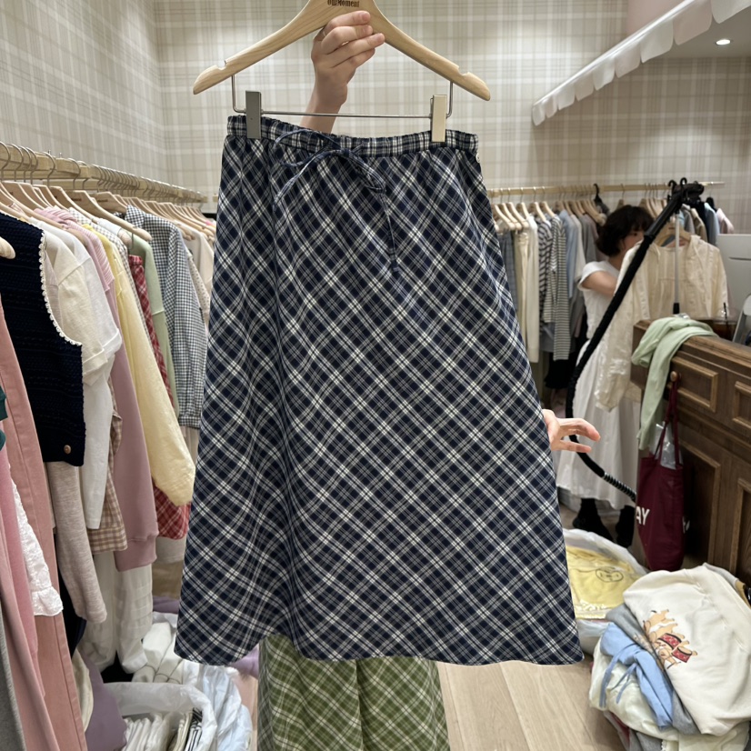 OURMOMENT直郵韓國代購㊣女裝新款時尚熱賣推薦25春夏休閑長裙OURMOMENT長裙