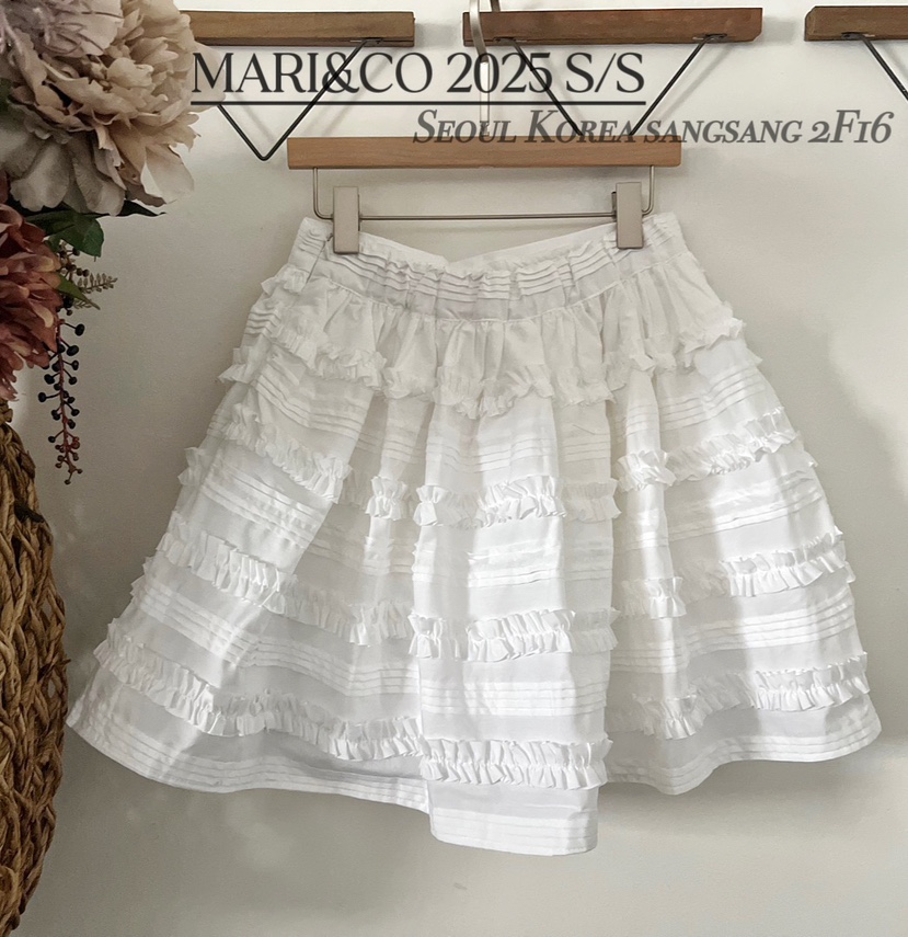 MARI CO直郵韓國代購㊣女裝新品25春夏熱賣人氣時尚休閑短裙ARANCIA短裙