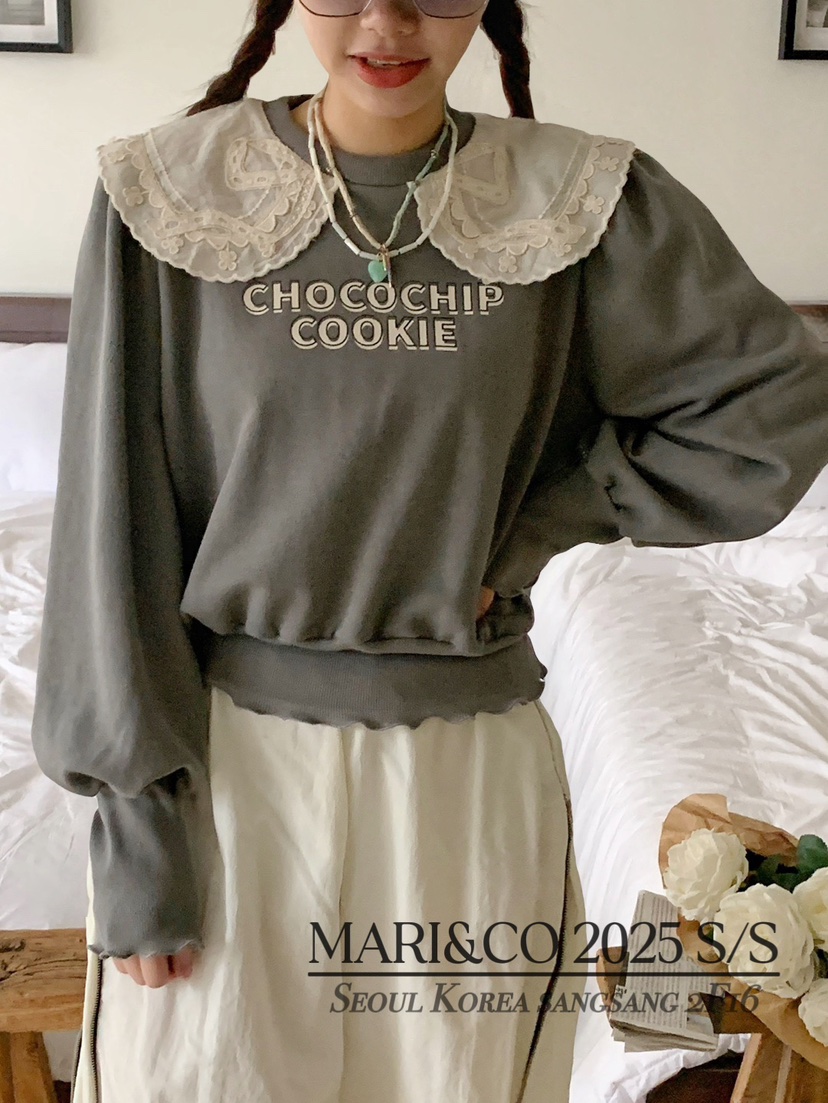 MARI CO直郵韓國代購㊣女裝新款時尚25春夏熱賣職業休閑衛衣MARI CO衛衣圖色3