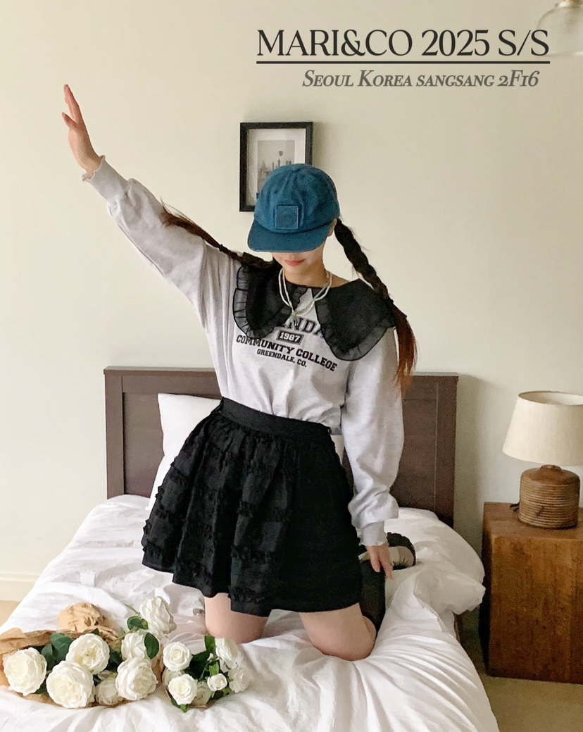 MARI CO韓國直郵㊣女裝新款職業休閑熱賣時尚25春夏人氣衛衣MARI CO衛衣