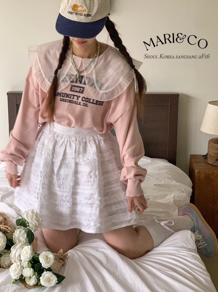 MARI CO韓國直郵㊣女裝新款職業休閑熱賣時尚25春夏人氣衛衣MARI CO衛衣