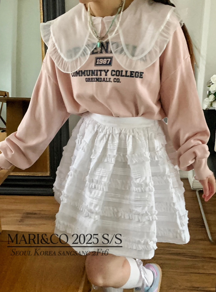 MARI CO韓國直郵㊣女裝新款職業休閑熱賣時尚25春夏人氣衛衣MARI CO衛衣
