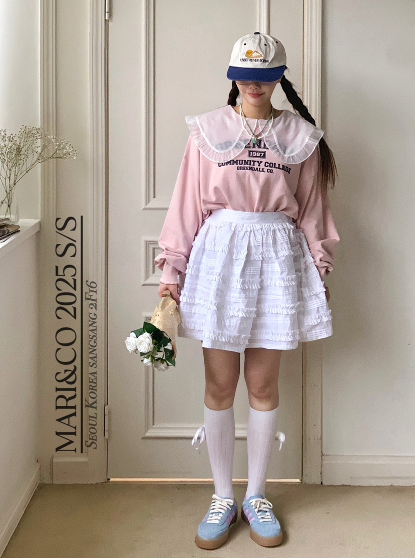 MARI CO韓國直郵㊣女裝新款職業休閑熱賣時尚25春夏人氣衛衣MARI CO衛衣