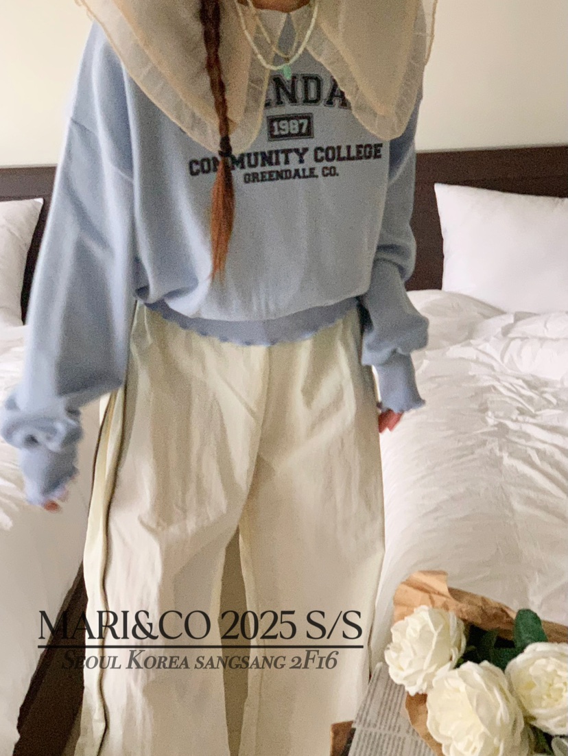 MARI CO韓國直郵㊣女裝新款職業休閑熱賣時尚25春夏人氣衛衣MARI CO衛衣