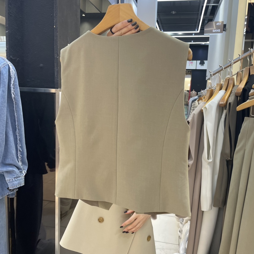 SANS韓國㊣直郵東大門代購女裝新品時尚25春夏職業熱賣馬甲SANS馬甲