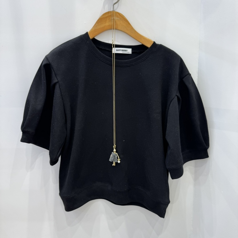 HAPPYBERRY直郵韓國代購㊣女裝新品職業25春夏休閑時尚熱賣T恤HAPPYBERRYT恤圖色2
