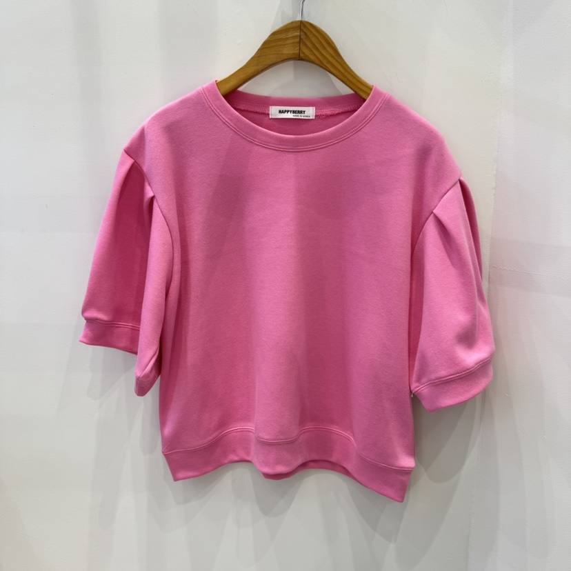 HAPPYBERRY直郵韓國代購㊣女裝新品職業25春夏休閑時尚熱賣T恤HAPPYBERRYT恤圖色4
