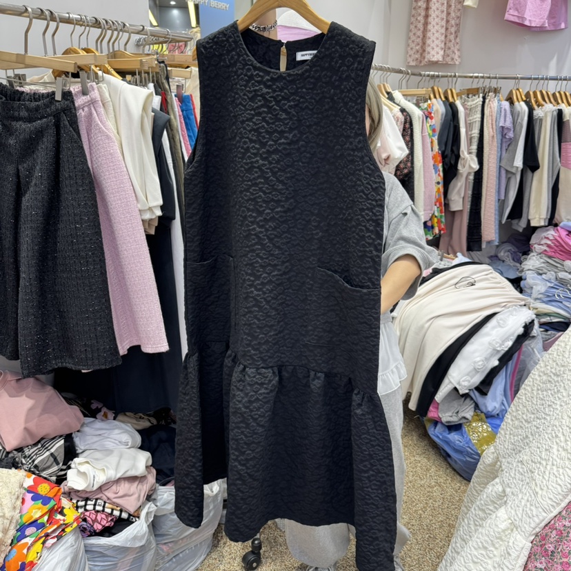 HAPPYBERRY韓國㊣直郵東大門代購女裝新品推薦25春夏連衣裙口袋HAPPYBERRY連衣裙圖色2