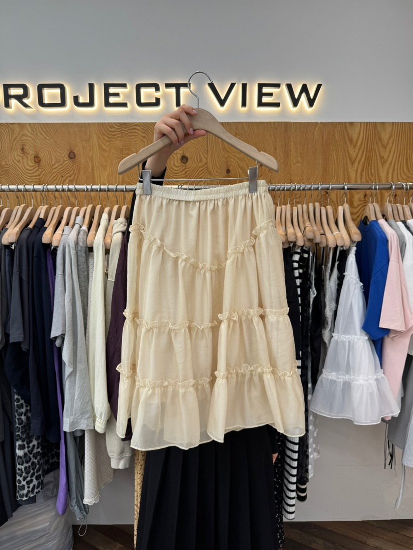 PROJECTVIEW韓國直郵㊣東大門實拍女裝新款休閑推薦時尚長裙PROJECTVIEW長裙圖色3