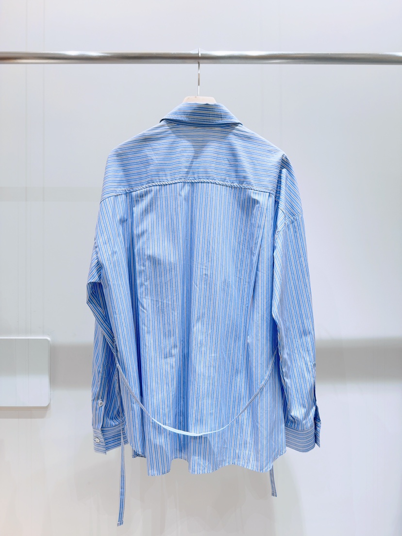 LIMLIMLIM直郵韓國代購㊣女裝新品25春夏熱賣襯衫蕾絲衫含腰繩LIM LIM LIM襯衫/蕾絲衫